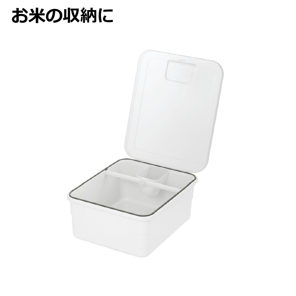 Richell Totono Drawer Rice Storage Container 5kg White