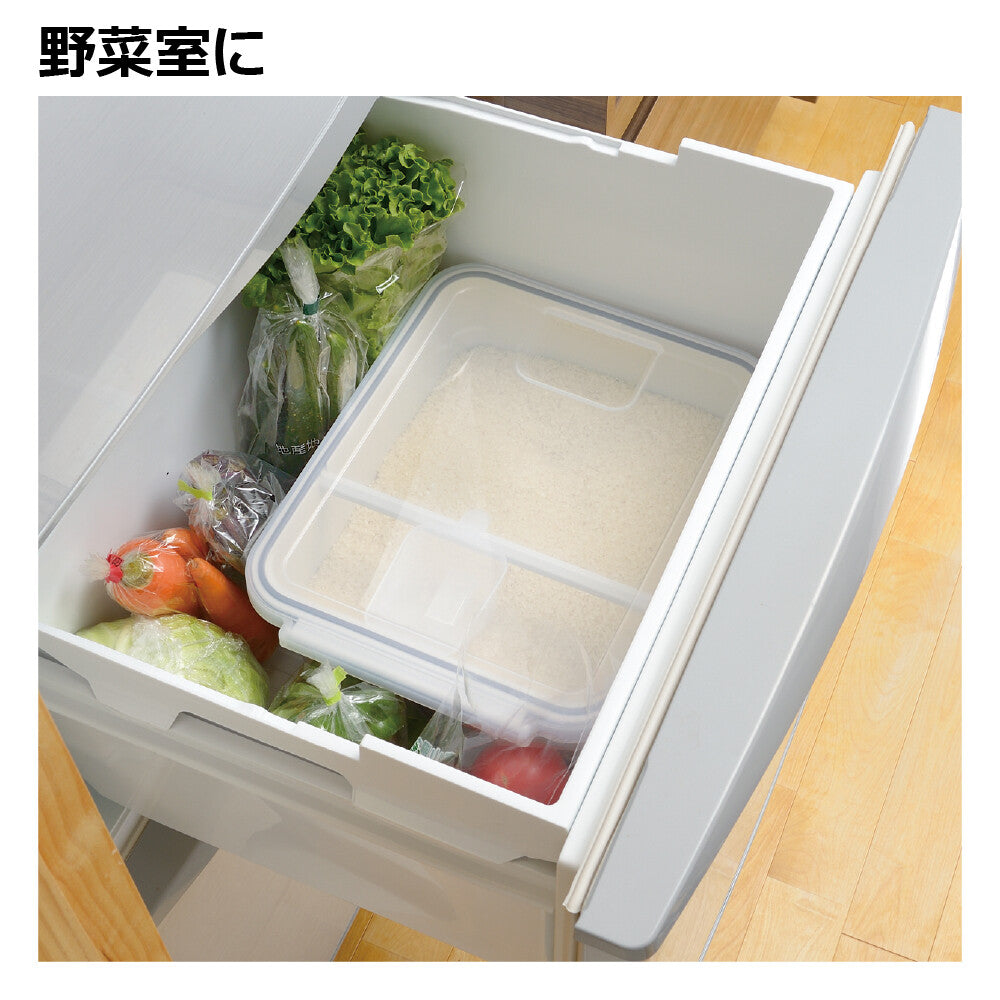 Richell Totono Drawer Rice Storage Container 5kg White