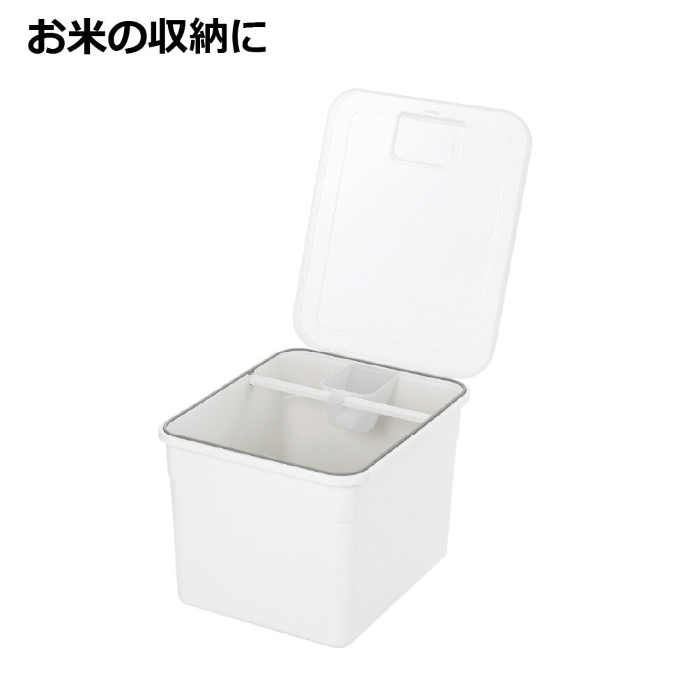 Richell Totono Drawer Rice Bin 10kg White
