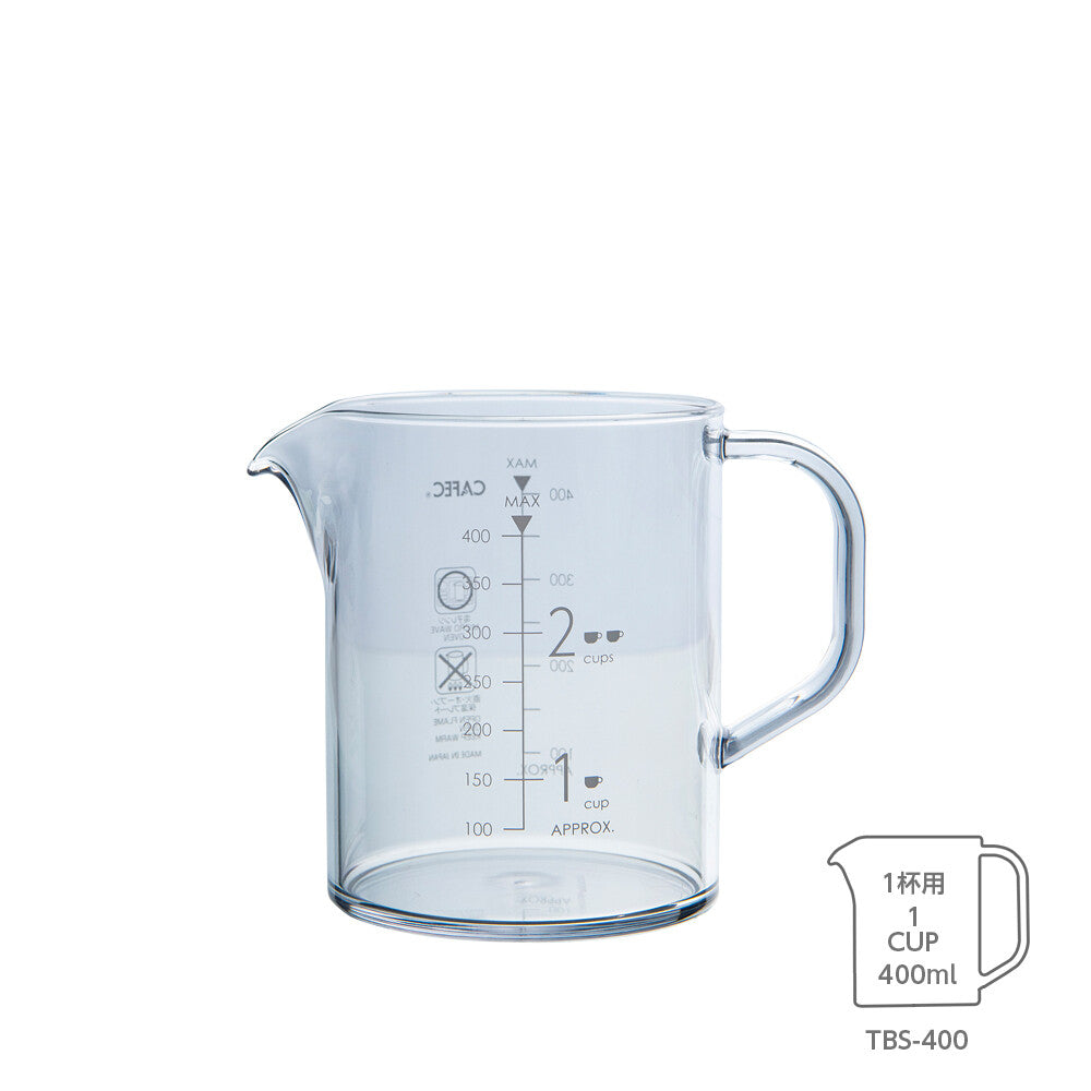 CAFEC copolyester Beaker Coffee Server 400ml 1-2 Cups TBS-400