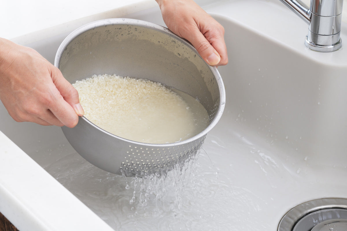 Yoshikawa Shape of Life Stainless Steel Rice Washing Bowl 21cm YJ3646