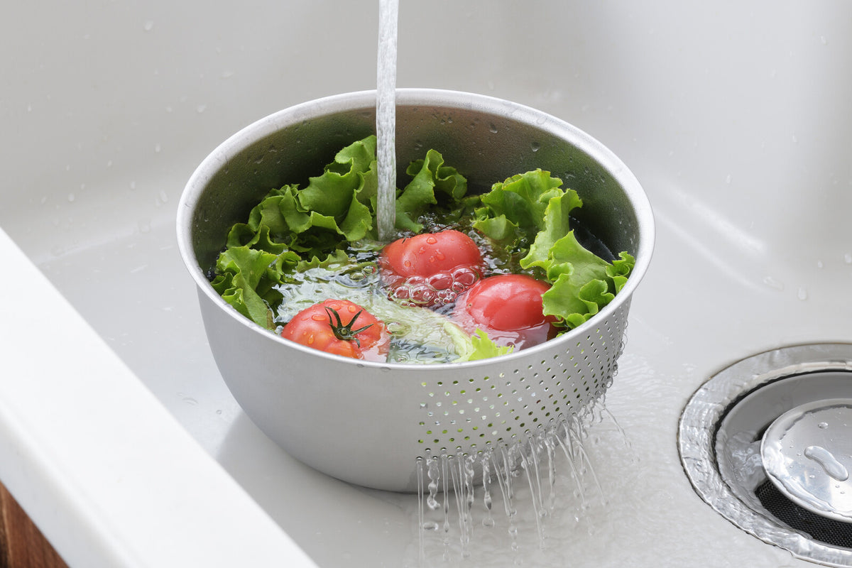 Yoshikawa Shape of Life Stainless Steel Rice Washing Bowl 21cm YJ3646