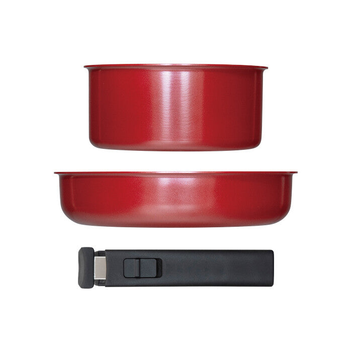 Wahei Freiz Totetoru IH Detachable Handle Pan Set 3-Piece RB-2885