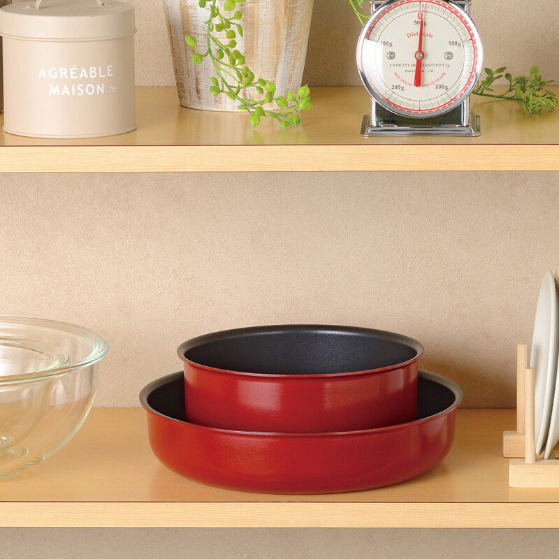 Wahei Freiz Totetoru IH Detachable Handle Pan Set 3-Piece RB-2885