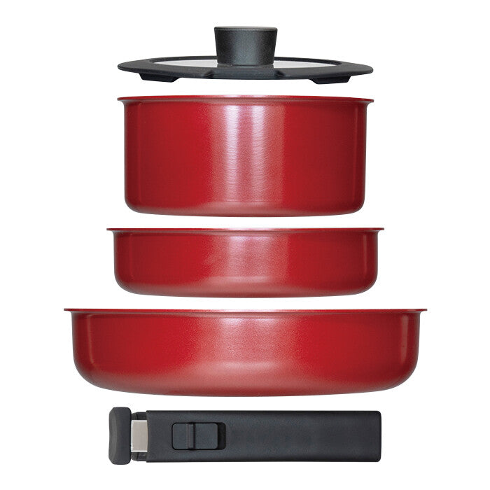 Wahei Freiz Totetoru IH Detachable Handle Pan Set