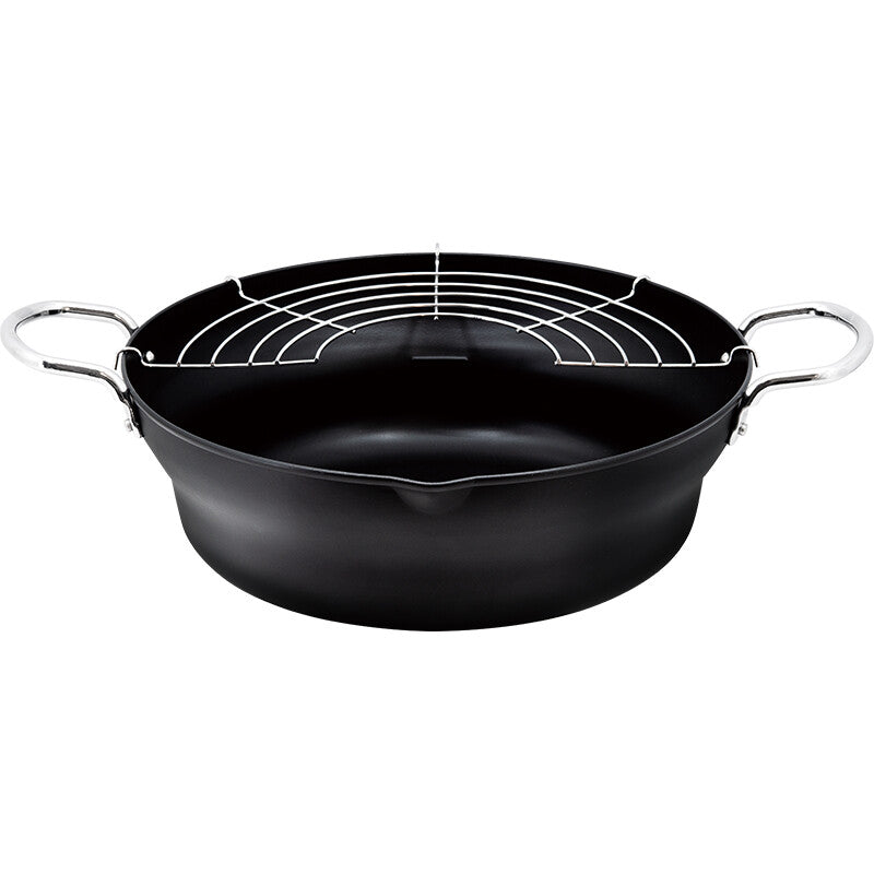 Wahei Freiz Kararizu IH Tempura Pot with Drain Rack 28cm RB-2765