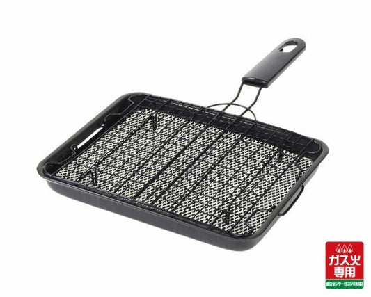 Takehara Seikan Cera Grill Cross Grill Plate for Gas Stove F-38