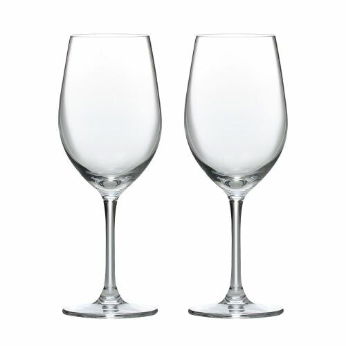 Toyo-Sasaki Glass Crystal Wine Glass Set Diamond Line 19.4cm