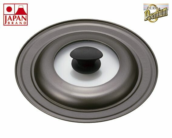 Takehara Seikan ZERO Frying Pan Cover with Glass Window L 24-28cm SC-94