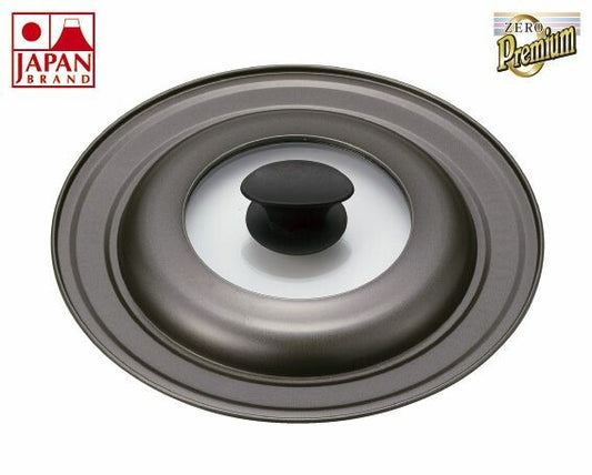 Takehara Seikan ZERO Frying Pan Cover with Glass Window L 24-28cm SC-94