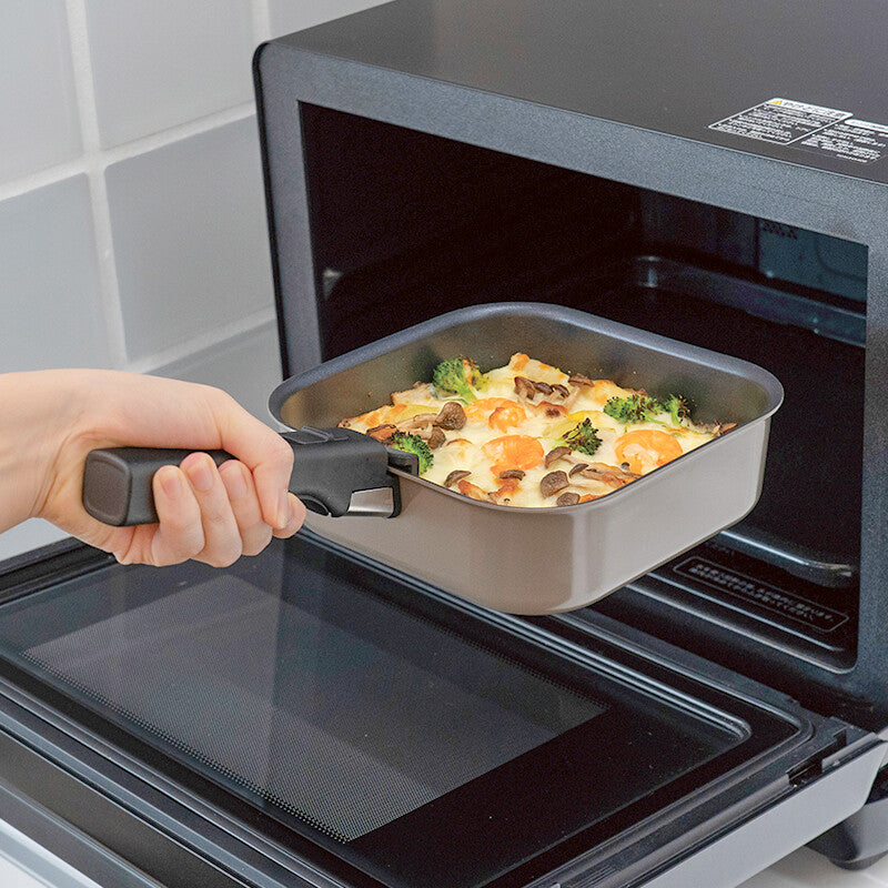 Wahei Freiz Recto Mate IH Square Detachable Handle Pan Set