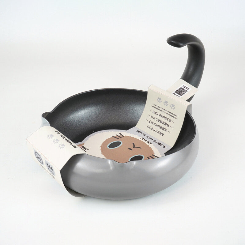 Wahei Freiz Nyankore Cat Shaped IH Frying Pan 22cm Tail RB-3127