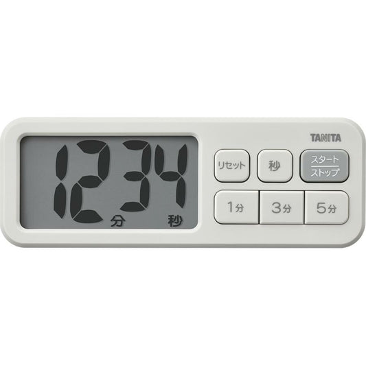 Tanita Large Display Kitchen Timer Matte Gray TD-431