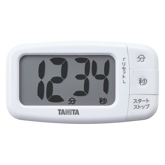 Tanita Large Display Kitchen Timer Coconut White TD-430