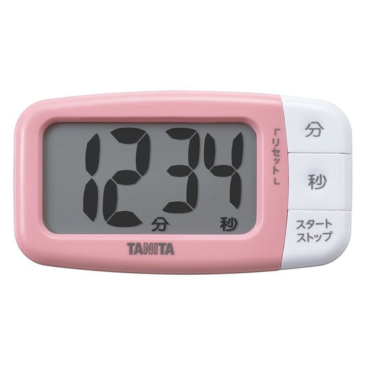 Tanita Large Display Kitchen Timer Strawberry Pink TD-430