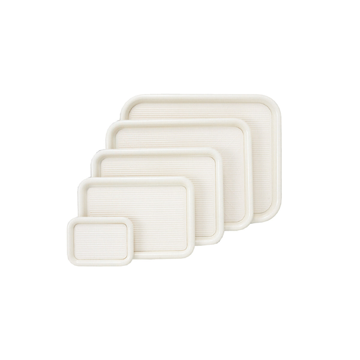 Akebono Magic Non-Slip Serving Tray Square Extra Large 16 Inch White MT-560