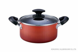 Hokuriku Aluminum IH Mighty II Two-Handle Pot 20cm S-1261
