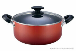 Hokuriku Aluminum IH Mighty II Two-Handle Pot