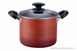 Hokuriku Aluminum IH Mighty II Deep Two-Handle Pot 20cm S-1268