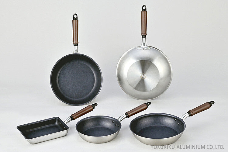Hokuriku Aluminum Platered EM Induction Tamagoyaki Pan 14x19cm A-2685