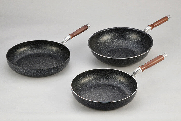 Hokuriku Aluminum Big Frying Pan Box of 5