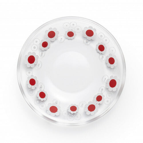 Aderia Retro Plate Hanamawashi Flower Pattern 12cm 6820