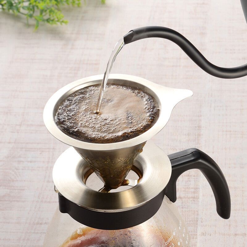 Wahei Freiz Ensan Pour Over Drip Kettle 1.0L Black Induction EM-057
