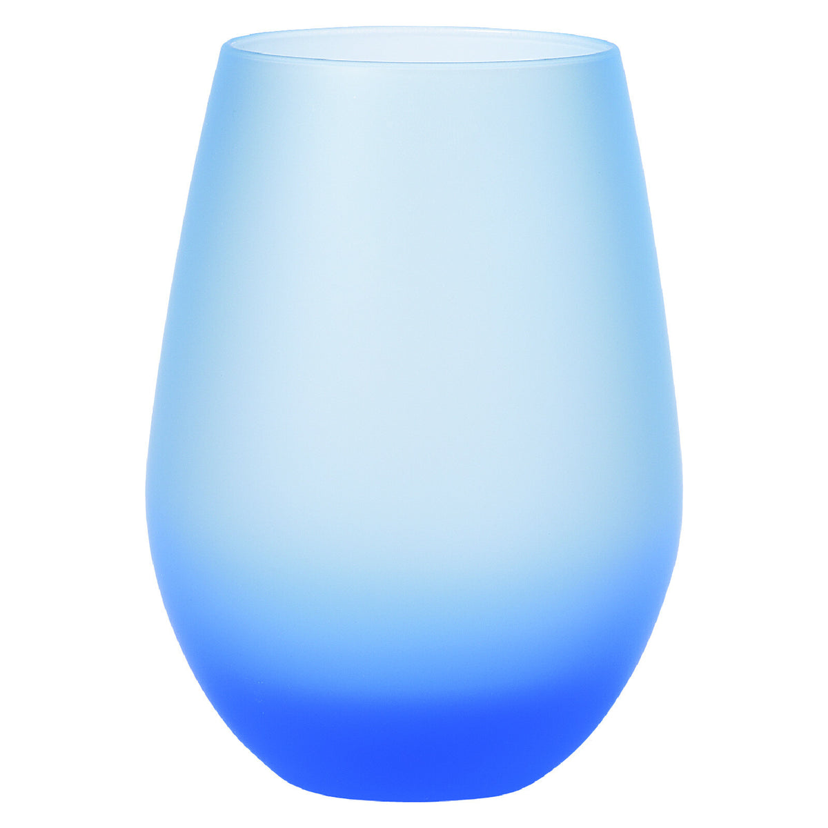 Toyo-Sasaki Glass Frosted 12 Tumbler Blue 360ml