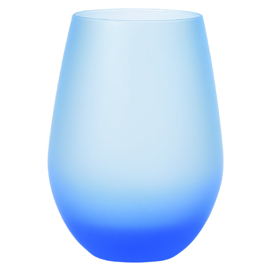 Toyo-Sasaki Glass Frosted 12 Tumbler Blue 360ml