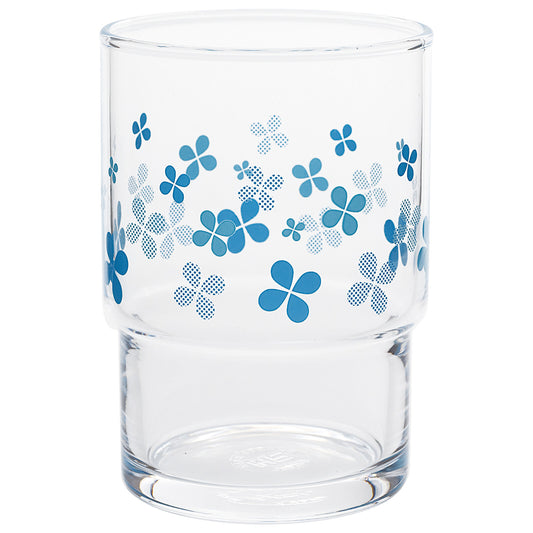 Toyo-Sasaki Glass Showa Retro Stacking Tumbler Lime Pattern 250ml