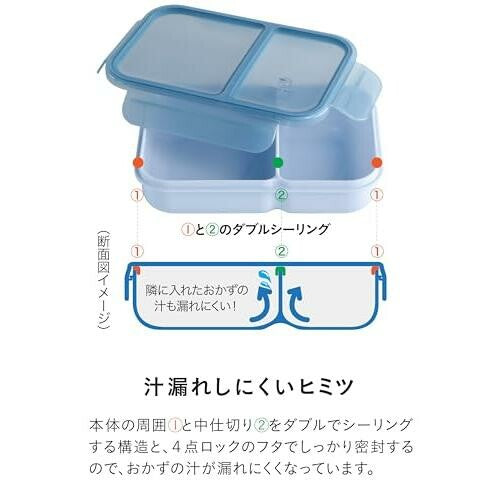 CB Japan Leak-Resistant Bento Box Rice Boy Green