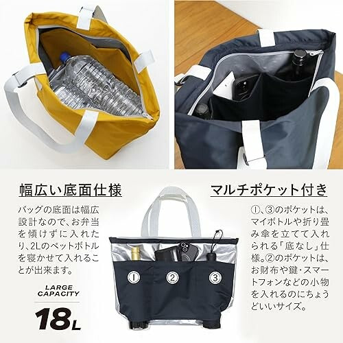 CB Japan Bocca Insulated City Tote Bag Black