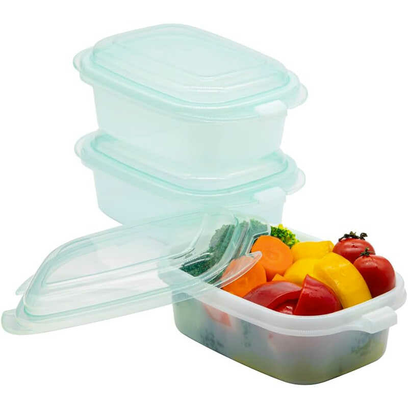 CB Japan Microwave-to-Table Container Set M 3-Pack Green