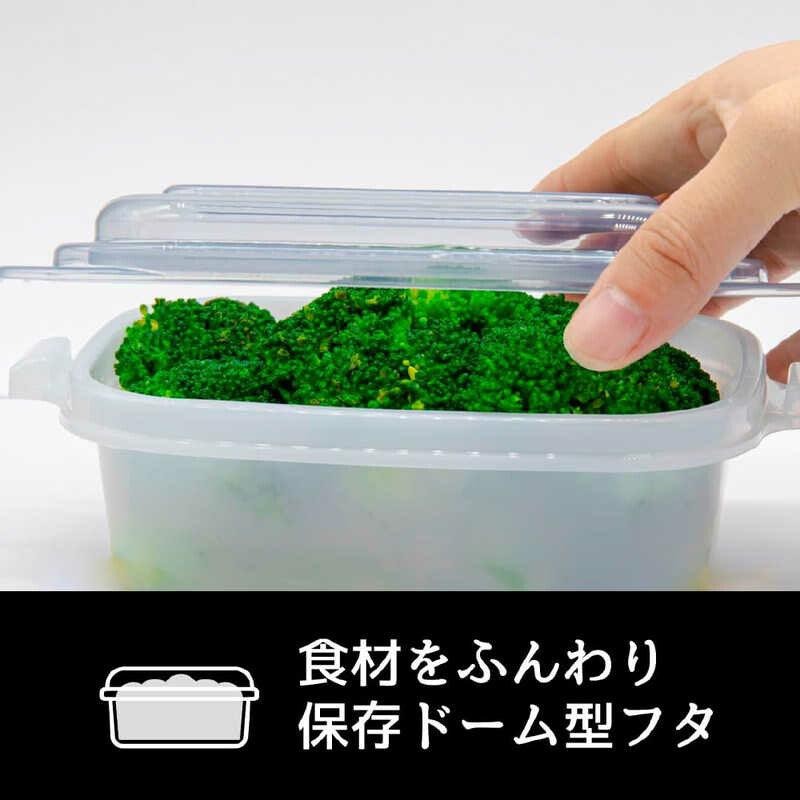 CB Japan Microwave-to-Table Container Set M 3-Pack Green