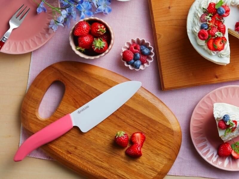 Kyocera Ceramic Santoku Knife 14cm Charm Pink FKB-140CPK