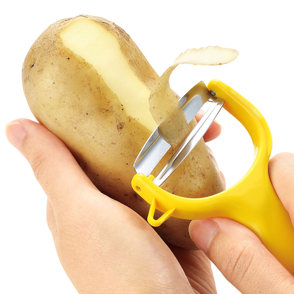 Shimomura Full Veggie Kurumaru Sharp Peeler with Cover FV-666