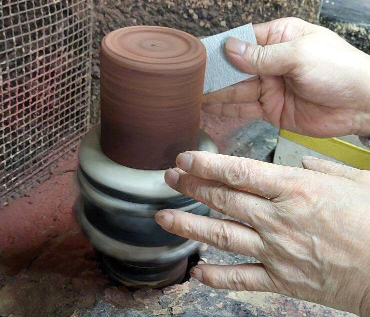 Tamahashi Lacquered Rock Tumbler Purple Shade TS-14