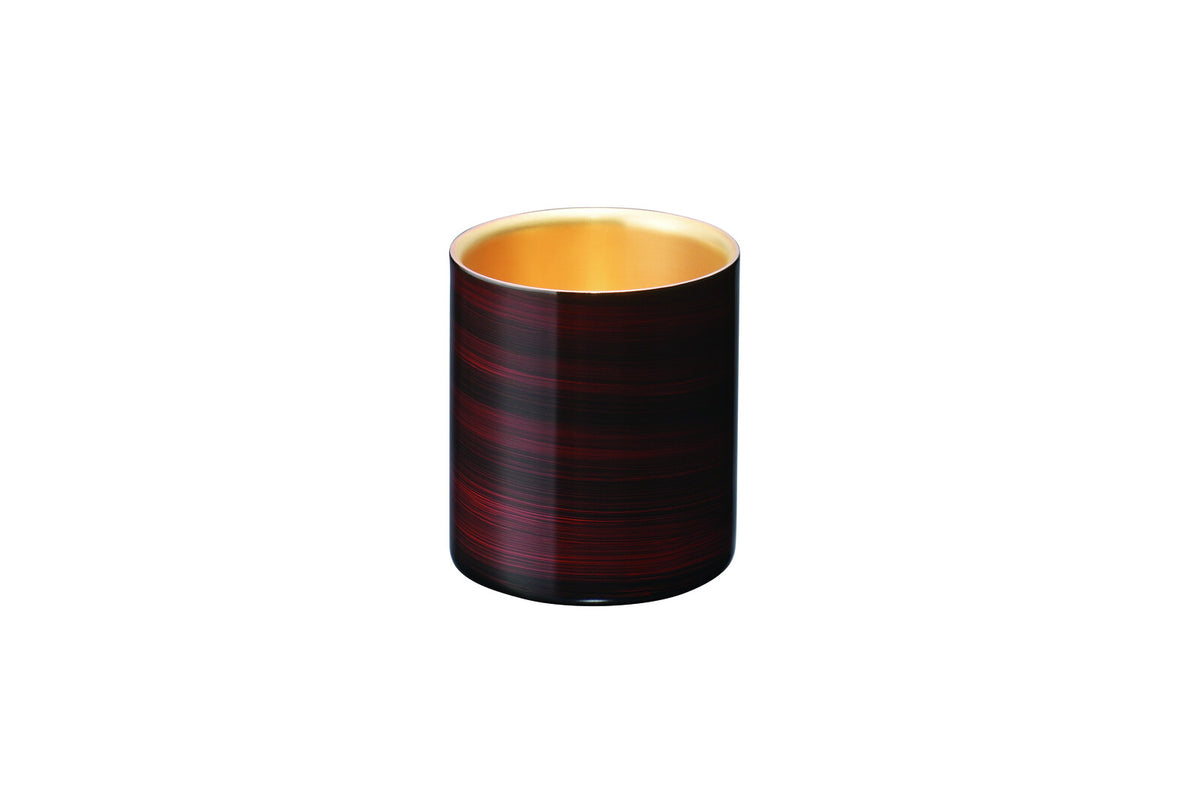 Tamahashi Lacquered Rock Tumbler 2-Piece Set Akizuki and Purple Shade TS-16