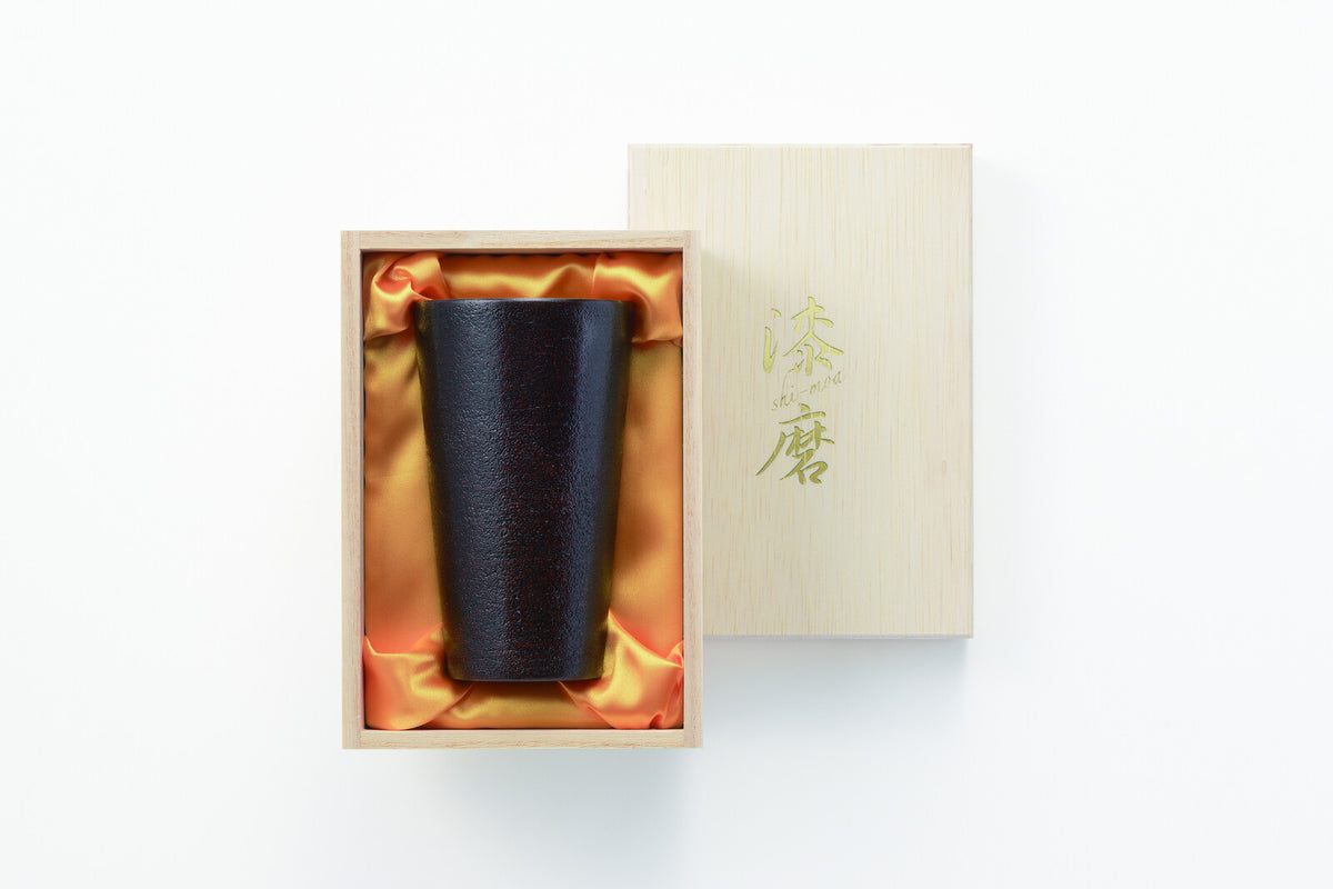Tamahashi Lacquered Straight Tumbler Oboro Red TS-21