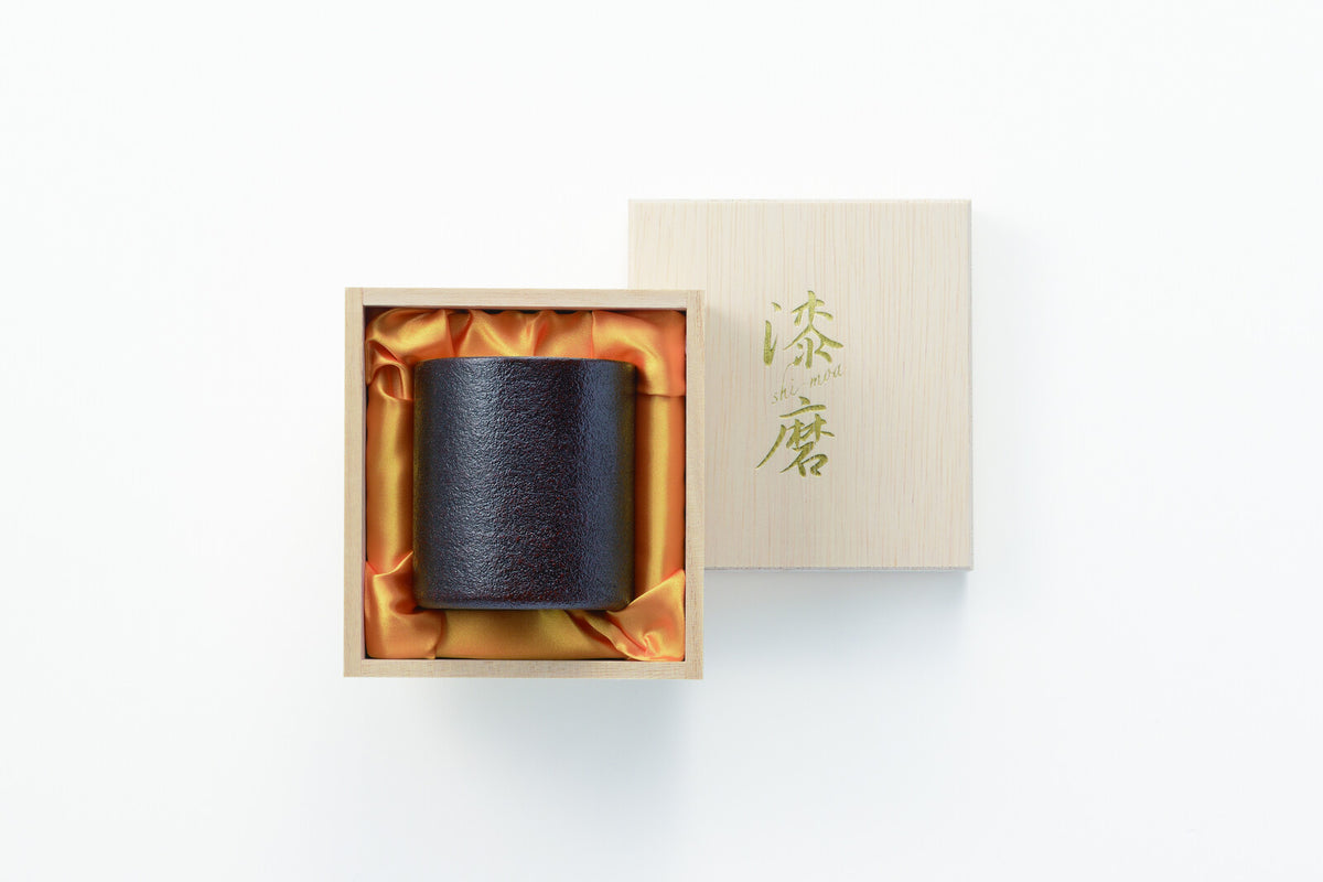 Tamahashi Lacquered Rock Tumbler Oboro Red TS-23