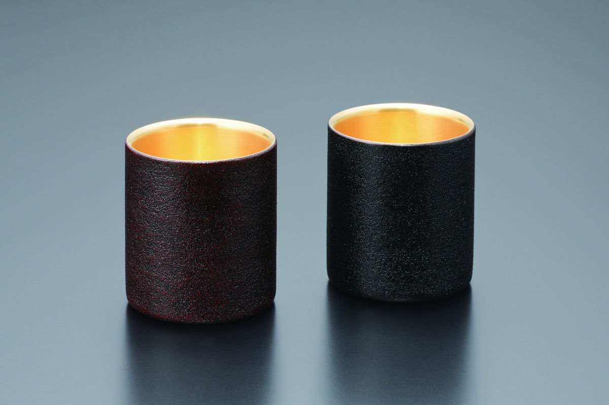 Tamahashi Lacquered Rock Tumbler Oboro Red TS-23