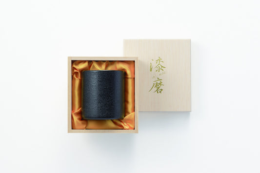 Tamahashi Lacquered Rock Tumbler Oboro Black TS-24