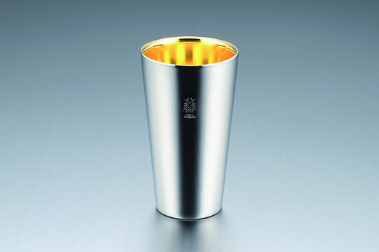 Tamahashi Double-Wall Tumbler 300ml Inner 24K Gold Plated TM-032
