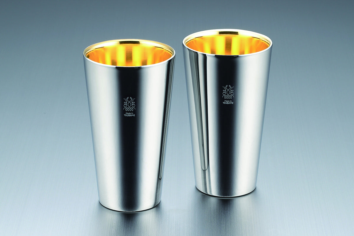 Tamahashi 24K Gold Plated Interior Stainless Steel Drinkware