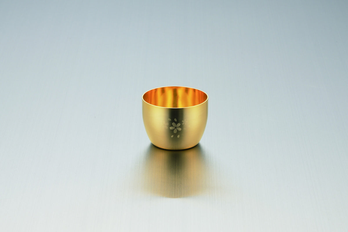 Tamahashi Kin No Zei Gold Plated Sakura Drinkware