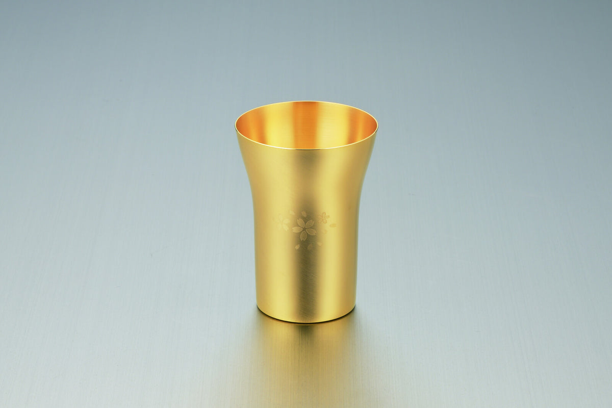 Tamahashi Tumbler Gold Plated Sakura Small SK-002