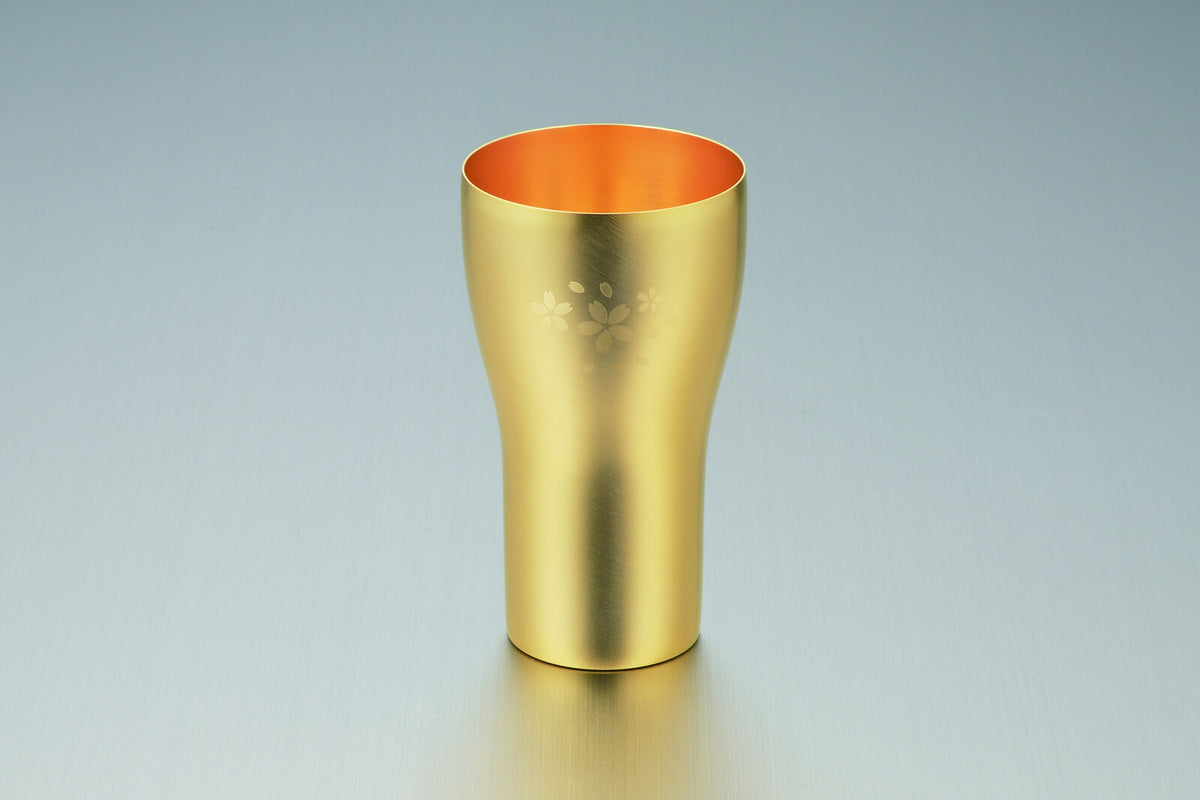 Tamahashi Tumbler Gold Plated Sakura Large SK-003