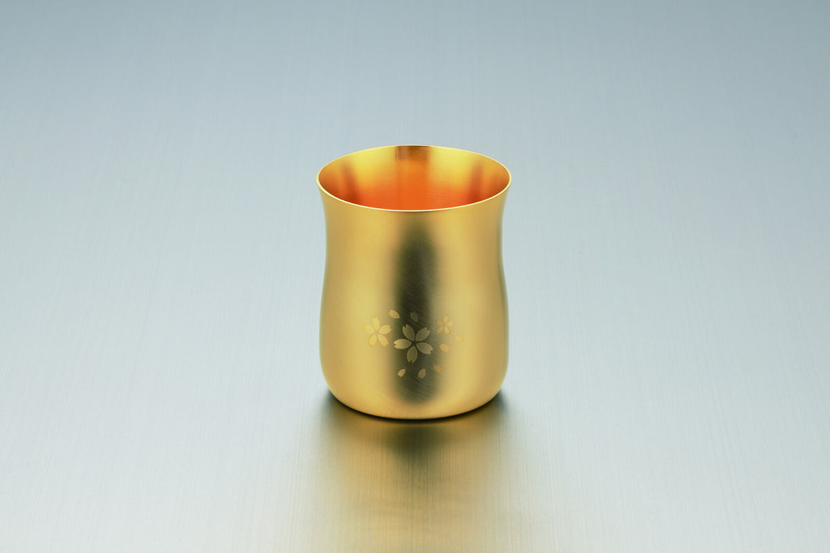 Tamahashi Kin No Zei Gold Plated Sakura Drinkware
