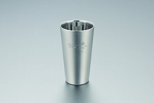 Tamahashi Double-Wall Tumbler Satin Finish Cherry Blossom SR-004
