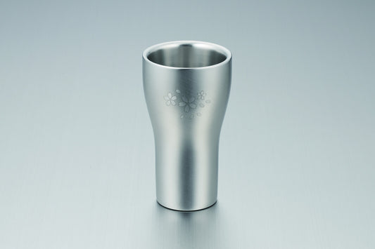 Tamahashi Double-Wall Tumbler Satin Finish Cherry Blossom SR-005